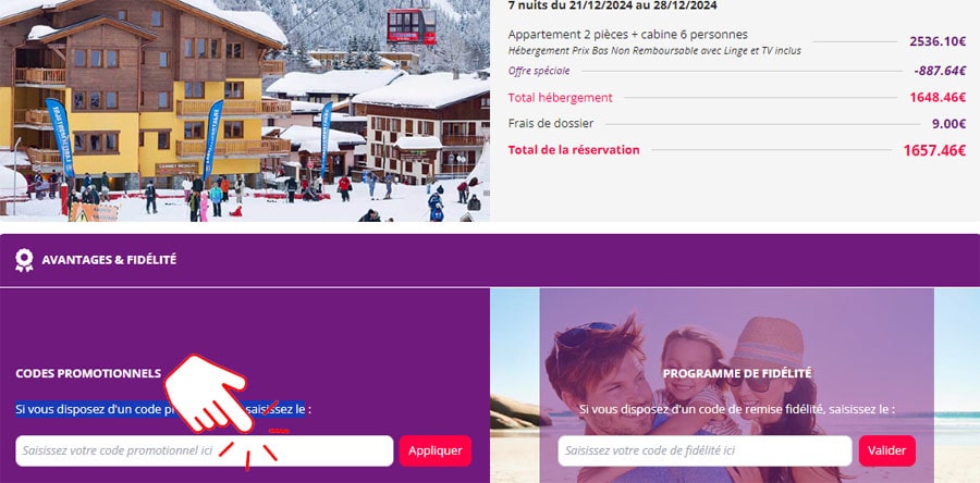 Code promo Madame Vacances